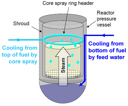 Core spray system (Tepco)