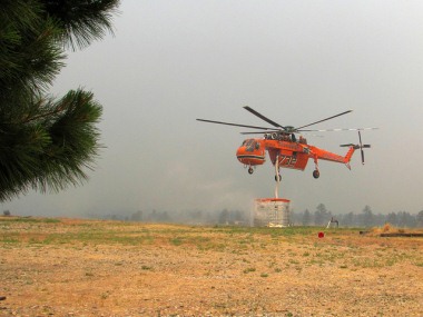 Firefighting helicopter at Los Alamos National Lab (LANL)