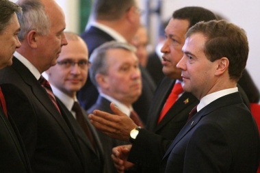 Kiriyenko, Chavez and Medvedev, October 2010