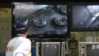 NRU on screen during repairs (AECL)