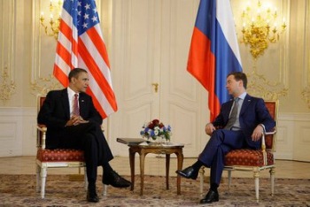 Obama and Medvedev in Prague (Kremlin)