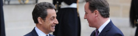 Sarkozy and Cameron in Paris, February 2012 460x120