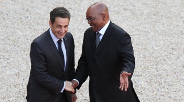 Sarkozy and Zuma in Paris, February 2011