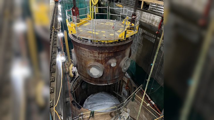 Orano completes first cut of Crystal River reactor vessel