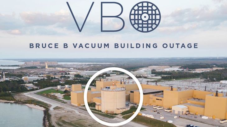 Ten-yearly overhaul begins at Bruce B vacuum building