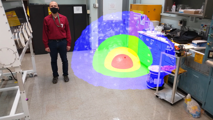 Augmented reality enhances radiation protection training