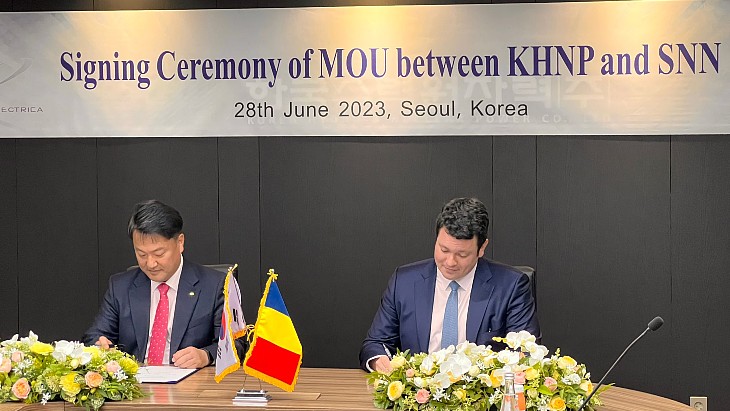 KHNP and Nuclearelectrica sign MoU on nuclear fuel cooperation