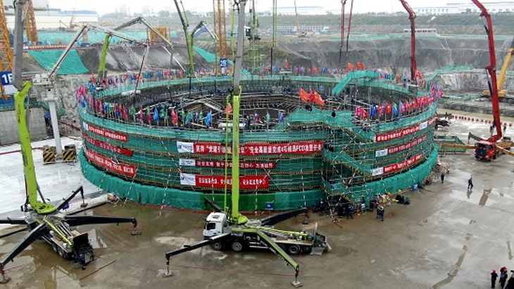 Construction begins at second Changjiang Hualong One