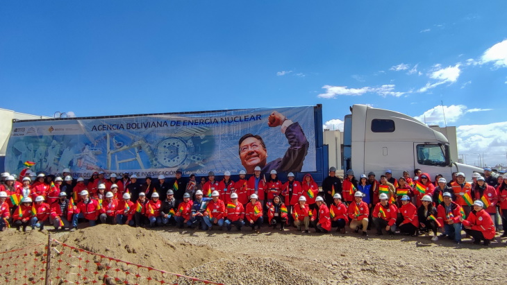 Bolivia takes delivery of research reactor vessel