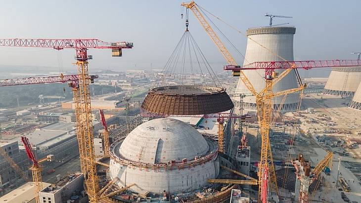 Installation begins of outer dome at Rooppur 1
