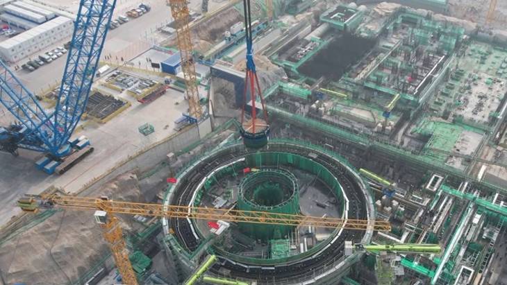 Core catcher casing in place at Xudabao 3 and Tianwan 7