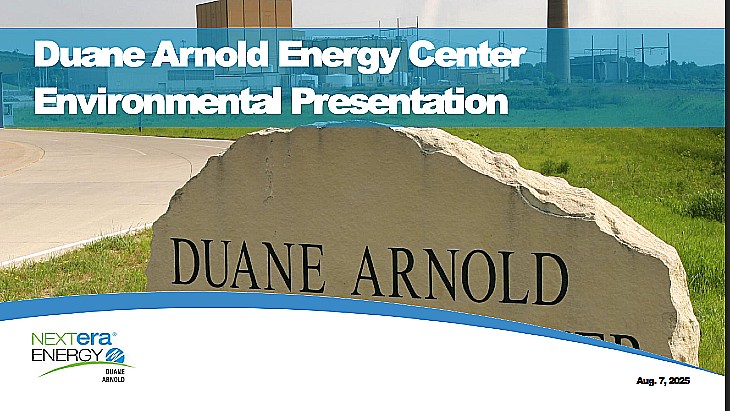 NextEra updates NRC on Duane Arnold plans