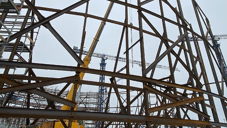 Pre-assembly under way for Leningrad 7's inner containment