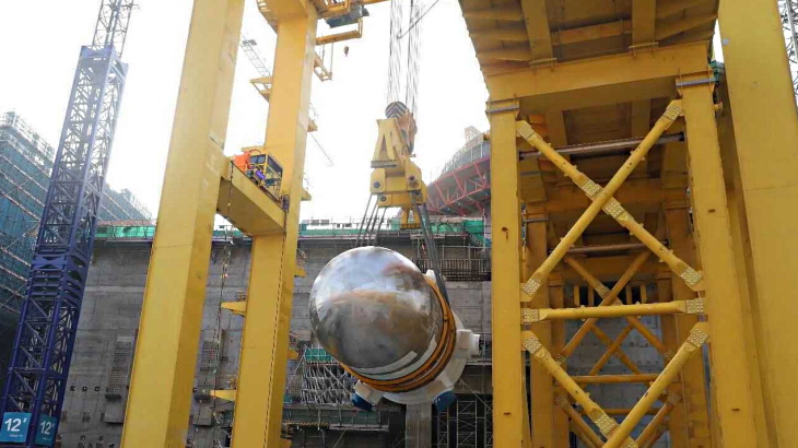 Reactor vessel installed at Lufeng 6