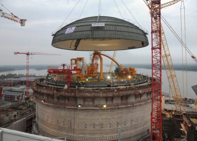 Olkiluoto 3 dome installation (TVO)