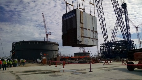Largest module in place at second Vogtle AP1000 - World Nuclear News