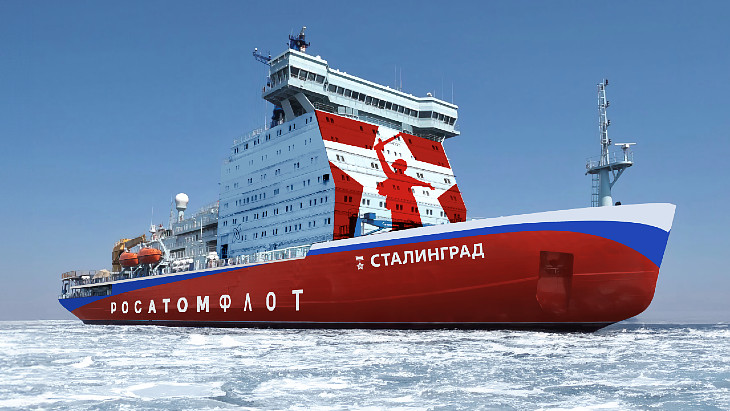 Keel laid for the <i>Stalingrad</i> nuclear icebreaker