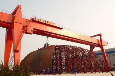 AP1000 containment vessel under construction at Shandong