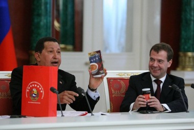 Chavez and Medvedev, October 2010