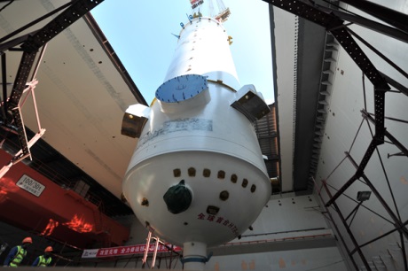 First vessel installed in China's HTR-PM unit - World Nuclear News
