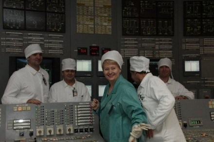 Grybauskaite at Ignalina (www.president.lt)