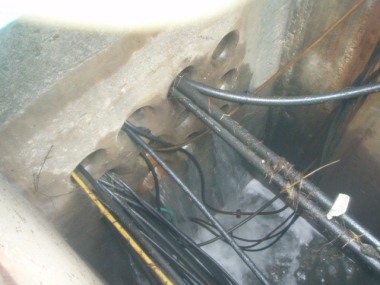 Leak to concrete pite from Fukushima Daiichi 3, May 2011
