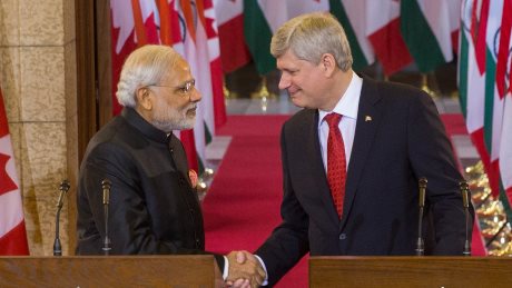 Modi-Harper_press_conference_(Govt_Canada)460