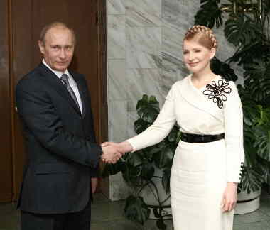 Tymoshenko and Putin (www.kmu,gov.ua)